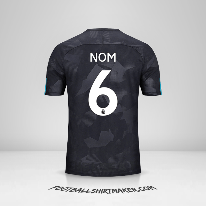 Maillot Chelsea 2017/18 Troisième -  nom - 6