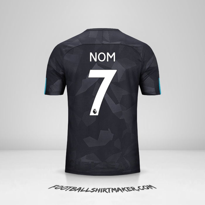 Maillot Chelsea 2017/18 Troisième -  nom - 7