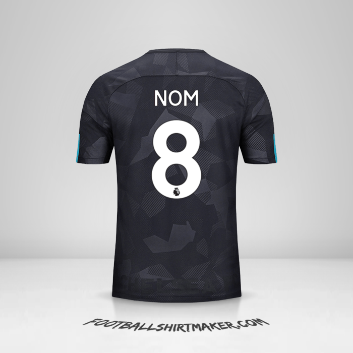 Maillot Chelsea 2017/18 Troisième -  nom - 8