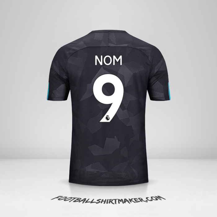 Maillot Chelsea 2017/18 Troisième -  nom - 9