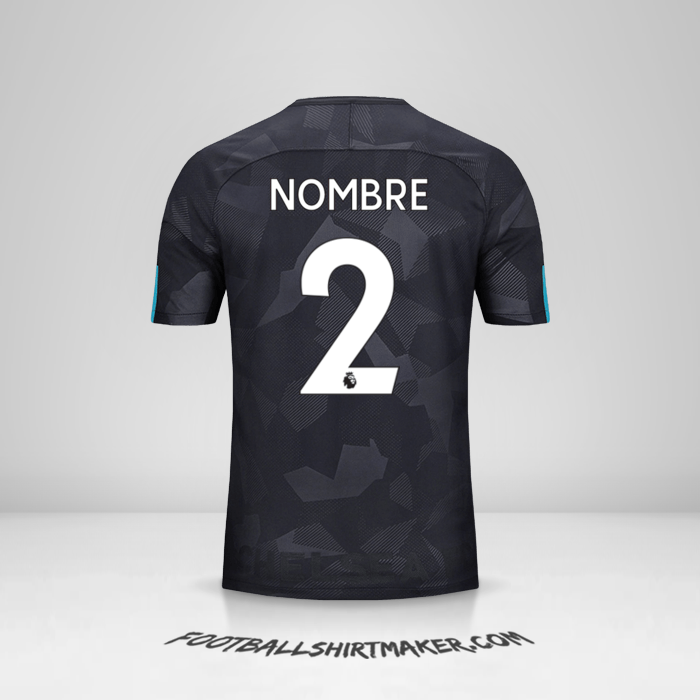 Jersey Chelsea 2017/18 Tercera -  nombre - 2