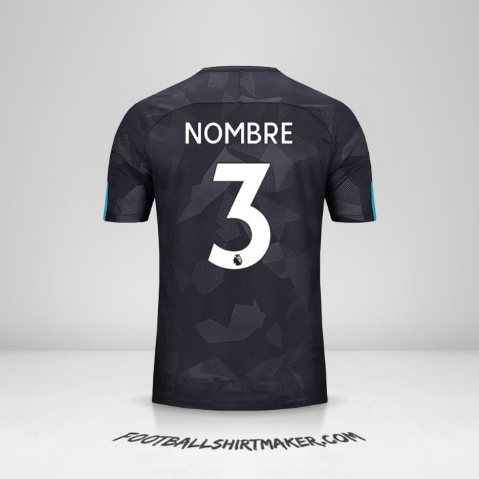 Jersey Chelsea 2017/18 Tercera -  nombre - 3