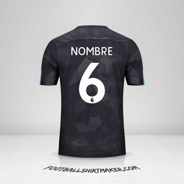 Camiseta Chelsea 2017/18 Tercera -  nombre - 6