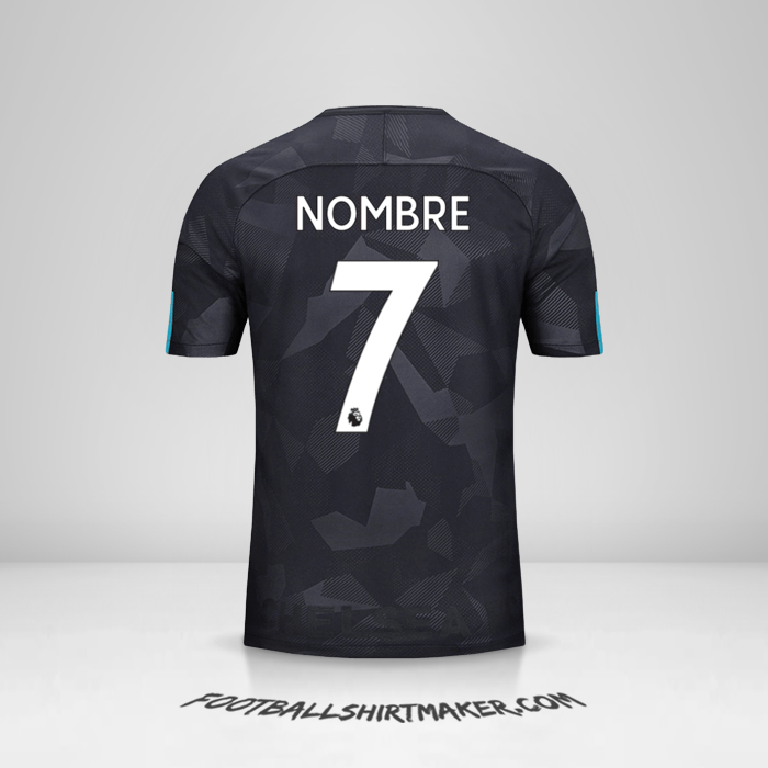 Jersey Chelsea 2017/18 Tercera -  nombre - 7