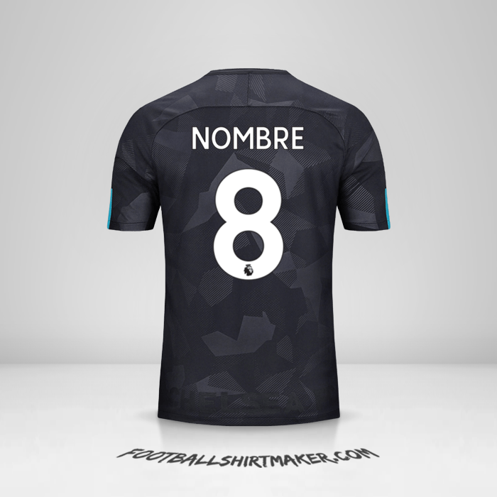 Jersey Chelsea 2017/18 Tercera -  nombre - 8