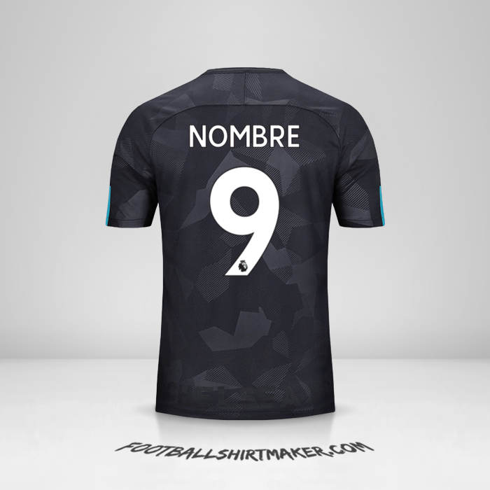 Camiseta Chelsea 2017/18 Tercera -  nombre - 9