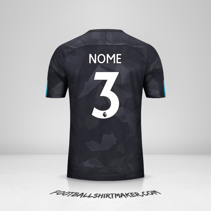 Camisa Chelsea 2017/18 Terceira -  nome - 3