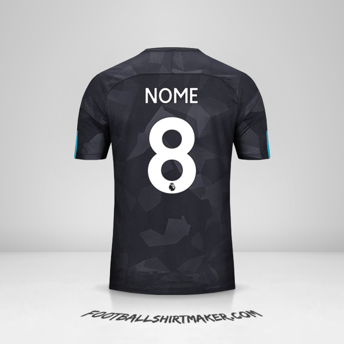 Camisa Chelsea 2017/18 Terceira -  nome - 8