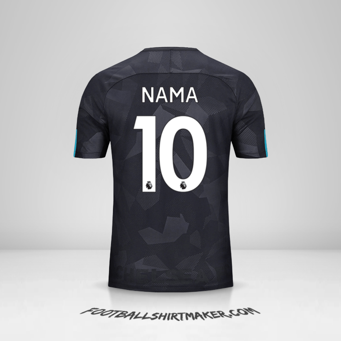 Jersey Chelsea 2017/18 Ketiga -  nama - 10