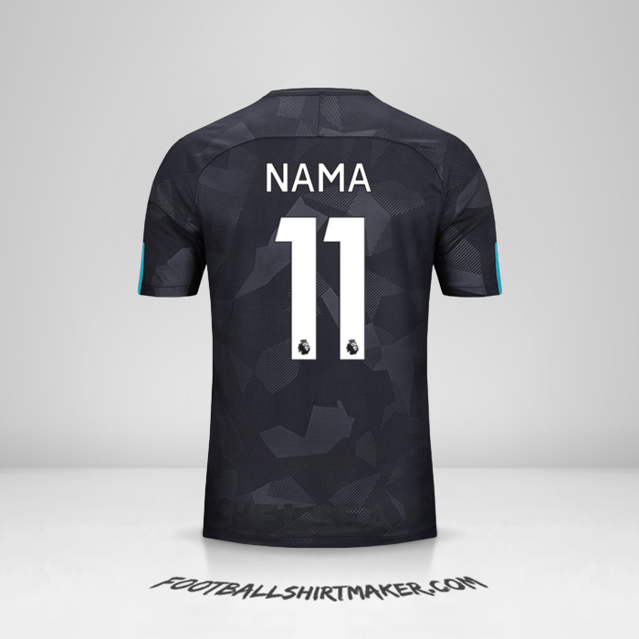 Jersey Chelsea 2017/18 Ketiga -  nama - 11