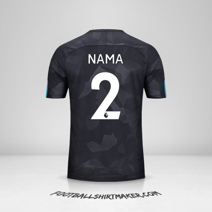 Jersey Chelsea 2017/18 Ketiga -  nama - 2
