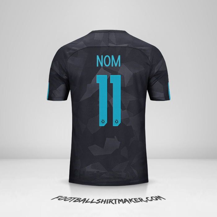Maillot Chelsea Cup 2017/18 Troisième -  nom - 11