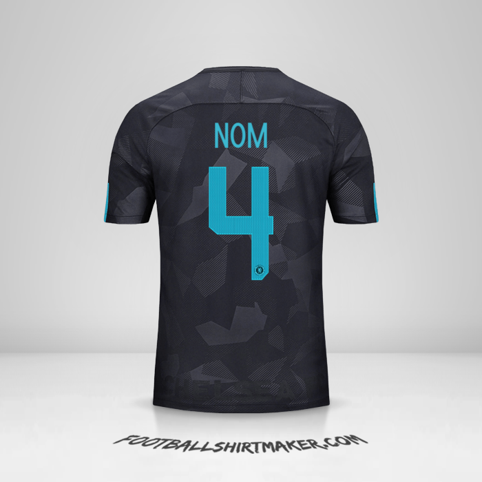 Maillot Chelsea Cup 2017/18 Troisième -  nom - 4