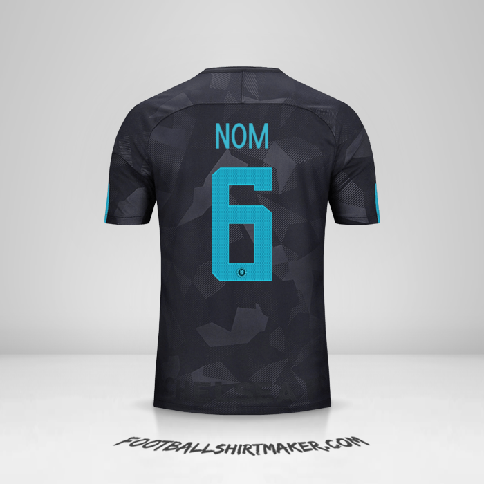 Maillot Chelsea Cup 2017/18 Troisième -  nom - 6