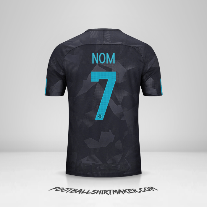Maillot Chelsea Cup 2017/18 Troisième -  nom - 7