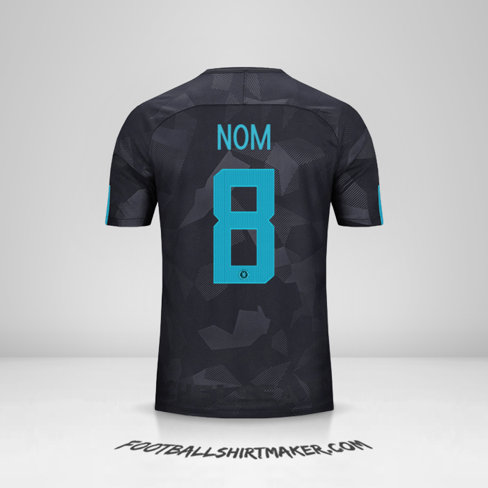 Maillot Chelsea Cup 2017/18 Troisième -  nom - 8
