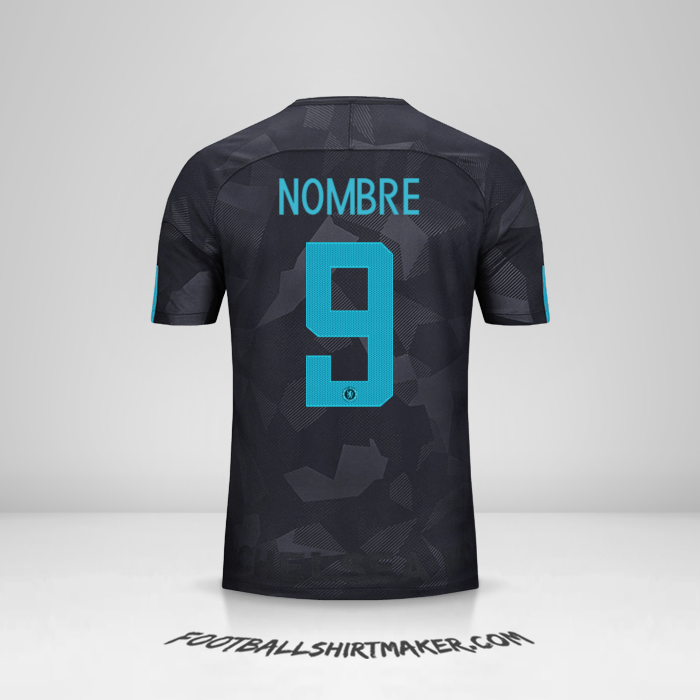 Camiseta Chelsea Cup 2017/18 Tercera -  nombre - 9