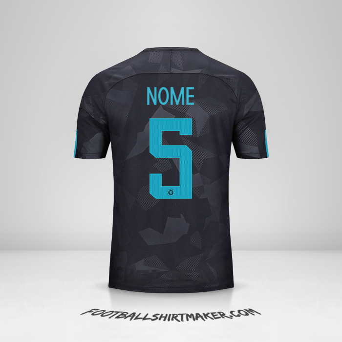Maglia Chelsea Cup 2017/18 Terza -  nome - 5