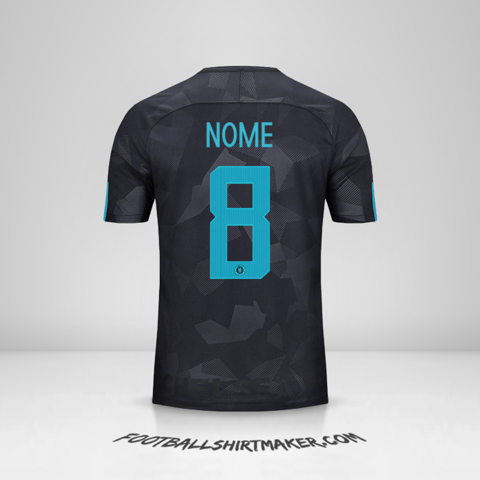 Maglia Chelsea Cup 2017/18 Terza -  nome - 8