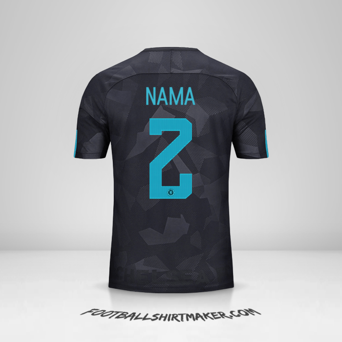 Jersey Chelsea Cup 2017/18 Ketiga -  nama - 2