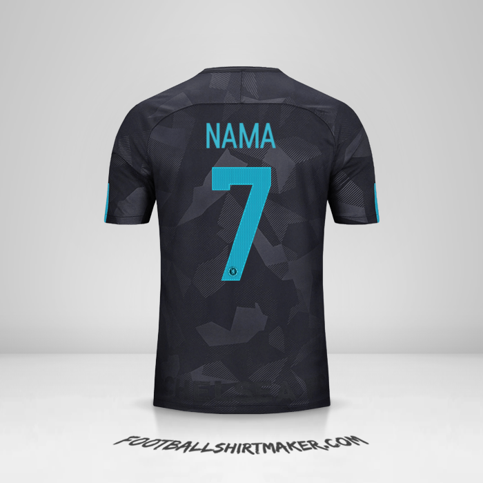 Jersey Chelsea Cup 2017/18 Ketiga -  nama - 7