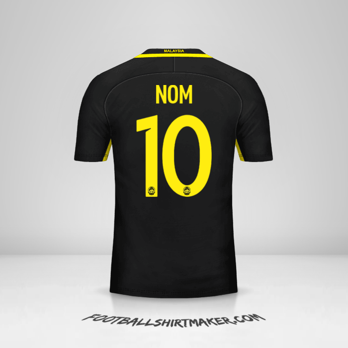 Maillot Malaisie 2016/17 -  nom - 10