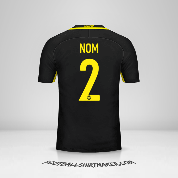 Maillot Malaisie 2016/17 -  nom - 2