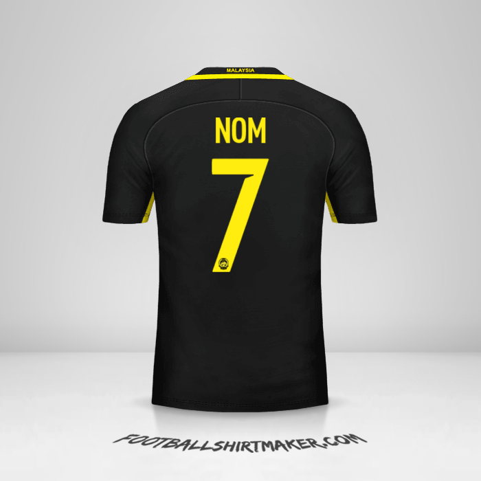 Maillot Malaisie 2016/17 -  nom - 7
