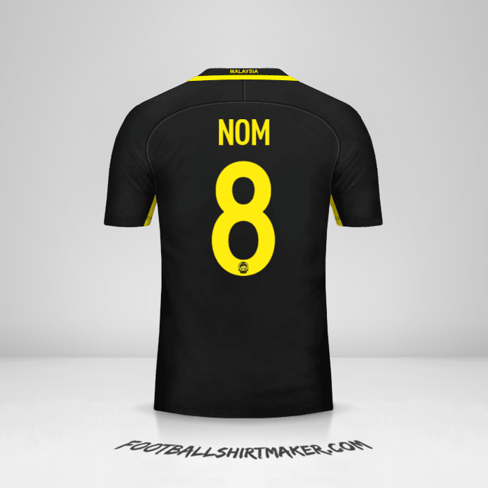 Maillot Malaisie 2016/17 -  nom - 8