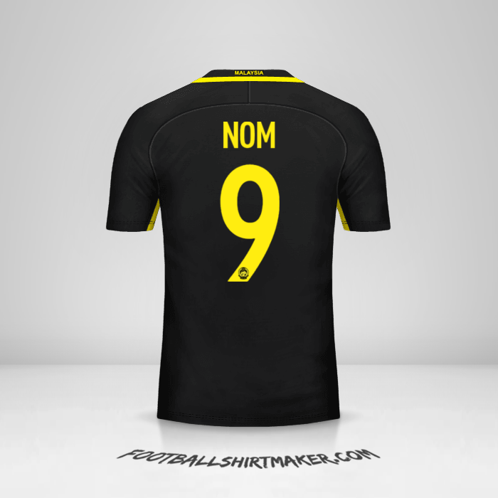 Maillot Malaisie 2016/17 -  nom - 9