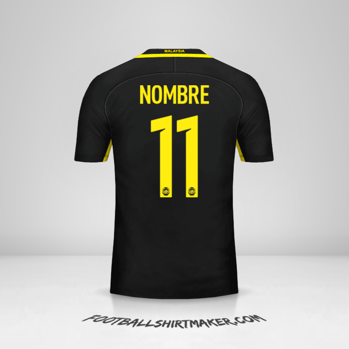 Jersey Malasia 2016/17 -  nombre - 11