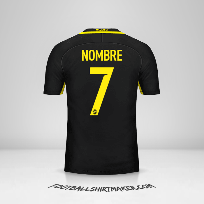 Jersey Malasia 2016/17 -  nombre - 7