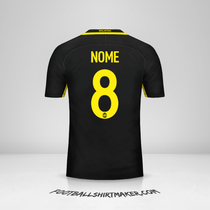 Camisa Malásia 2016/17 -  nome - 8