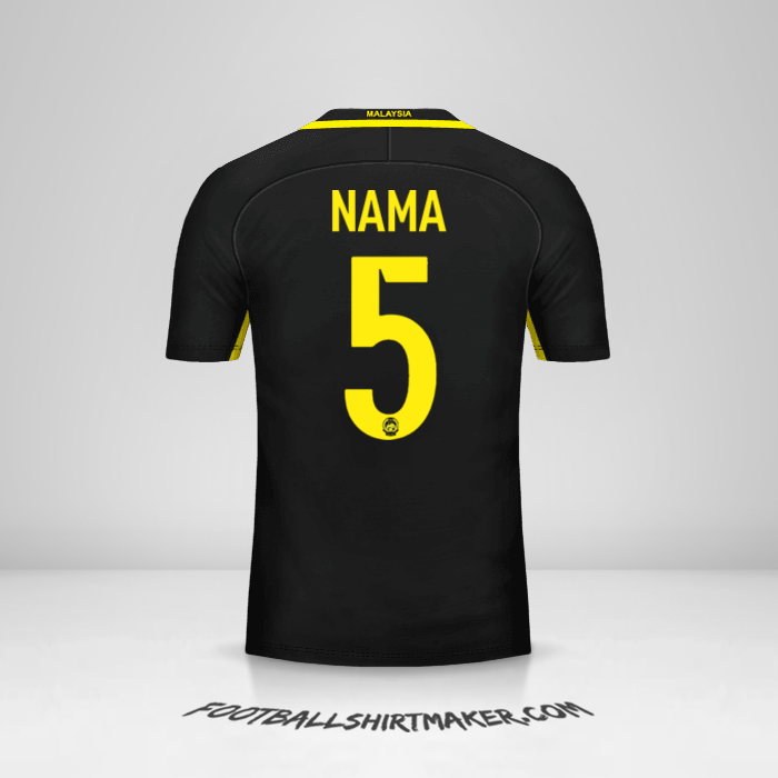 Jersey Malaysia 2016/17 -  nama - 5