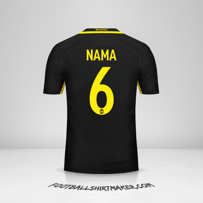Jersey Malaysia 2016/17 -  nama - 6