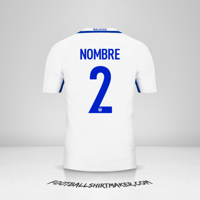 Camiseta Malasia 2016/17 Visita -  nombre - 2