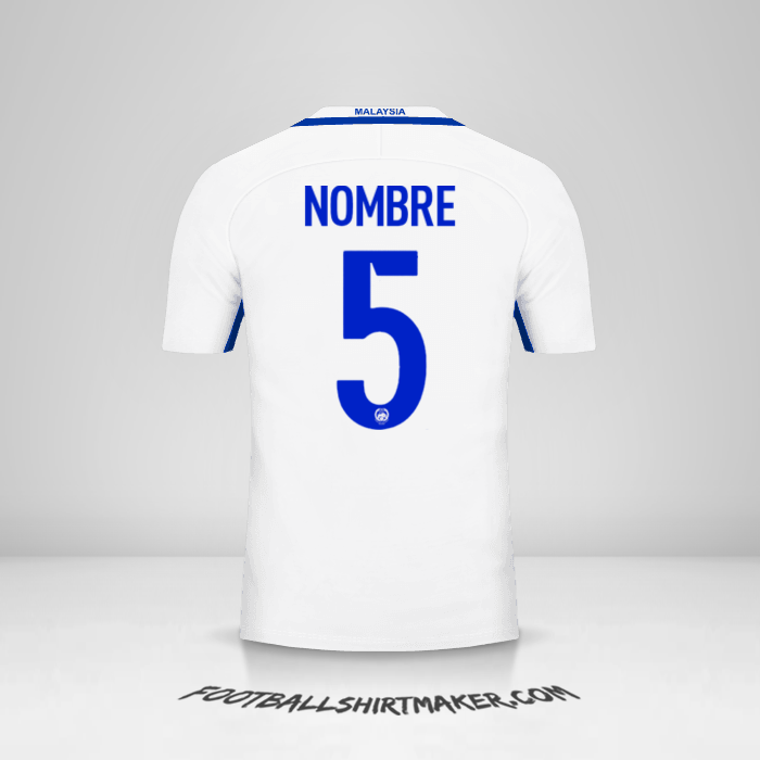 Camiseta Malasia 2016/17 Visita -  nombre - 5