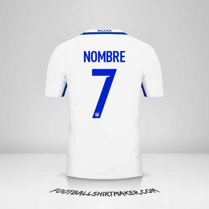 Camiseta Malasia 2016/17 Visita -  nombre - 7