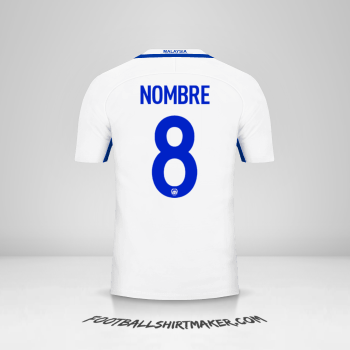 Jersey Malasia 2016/17 Visita -  nombre - 8