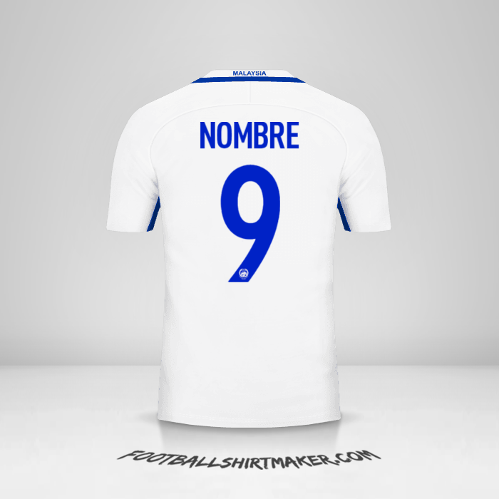 Jersey Malasia 2016/17 Visita -  nombre - 9