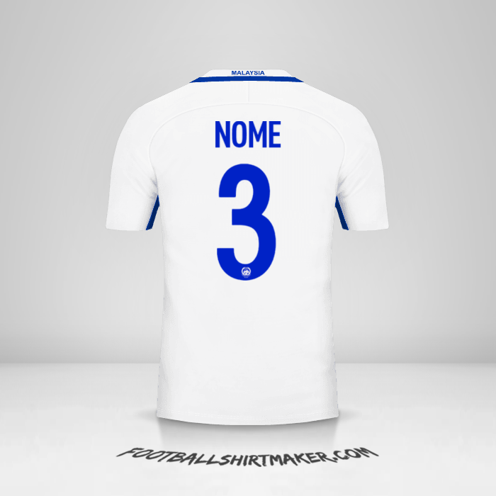 Maglia Malesia 2016/17 Seconda -  nome - 3
