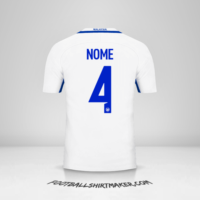Maglia Malesia 2016/17 Seconda -  nome - 4
