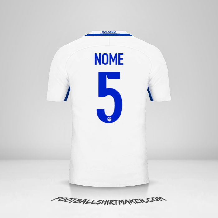 Maglia Malesia 2016/17 Seconda -  nome - 5