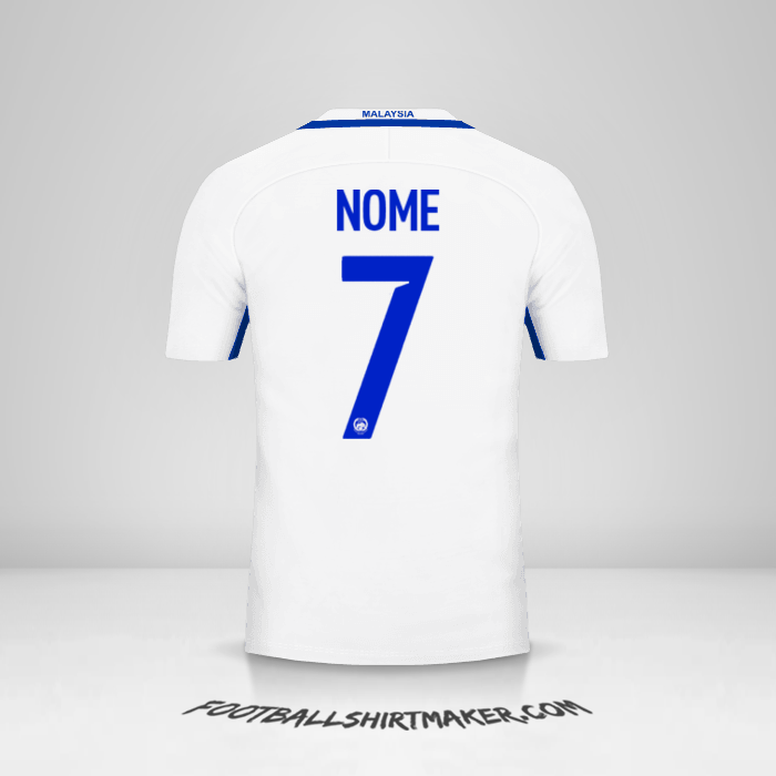Camisa Malásia 2016/17 Alternativa -  nome - 7