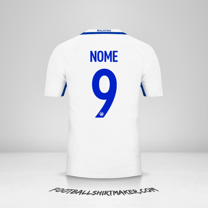 Maglia Malesia 2016/17 Seconda -  nome - 9