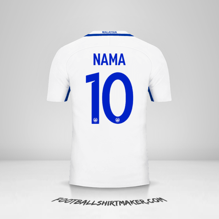 Jersey Malaysia 2016/17 Alternatif -  nama - 10