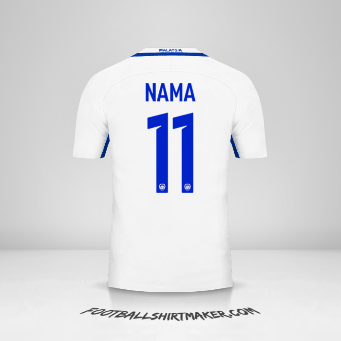 Jersey Malaysia 2016/17 Alternatif -  nama - 11