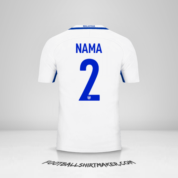 Jersey Malaysia 2016/17 Alternatif -  nama - 2