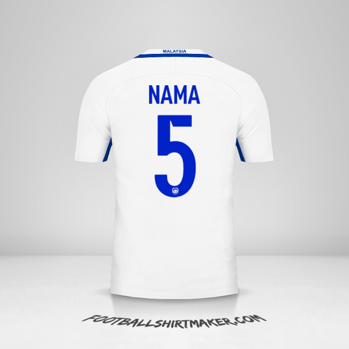 Jersey Malaysia 2016/17 Alternatif -  nama - 5