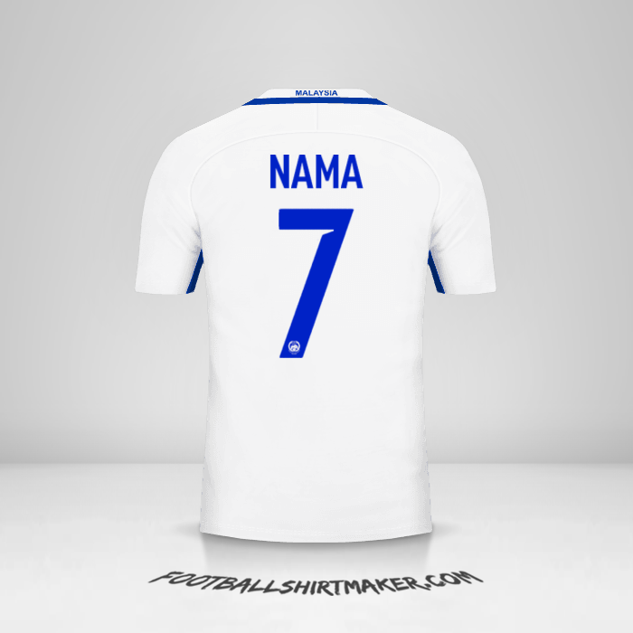 Jersey Malaysia 2016/17 Alternatif -  nama - 7